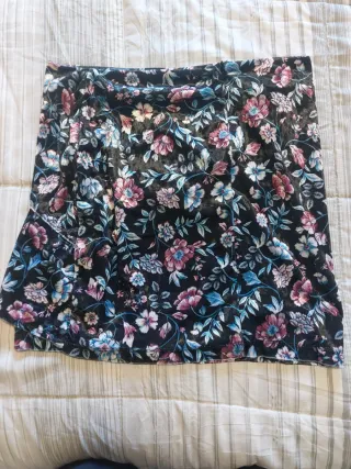 Falda estampada floral talla L