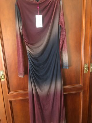 Vestido juvenil degradado talla única
