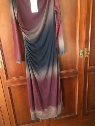 Vestido juvenil degradado talla única