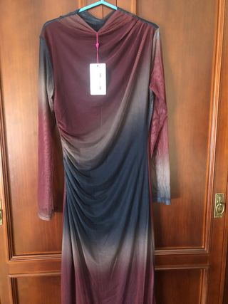 Vestido juvenil degradado talla única