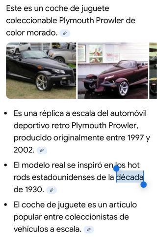 Plymouth Prowler 1/38 Morado