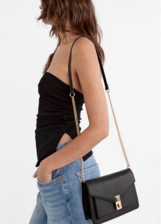 Bolso negro Stradivarius
