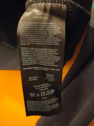 Jersey Volcom Hombre Negro y Gris