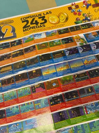 Póster Super Mario Bros 2 Monedas Nintendo