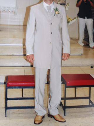 Traje de Novio Beige