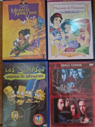 Lote 4 Film DVD Disney e Horror