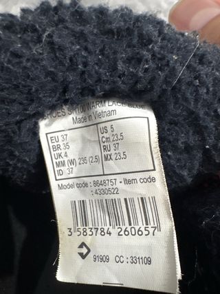 Botas de invierno niño azul y rojo