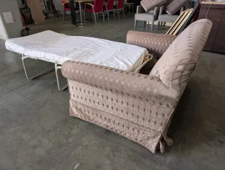 Sofá Cama Beige Tela