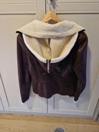 Abrigo de piel MY STAR COLLECTION marrón Talla L