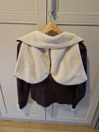 Abrigo de piel MY STAR COLLECTION marrón Talla L