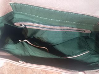 Bolso bandolera marrón Zhebra con cadena