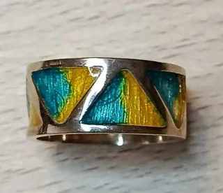 Sortija Plata Esmaltada FINK ORFEBRES