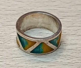 Sortija Plata Esmaltada FINK ORFEBRES