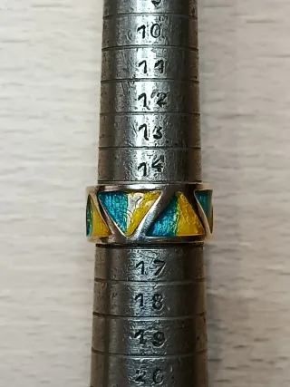 Sortija Plata Esmaltada FINK ORFEBRES