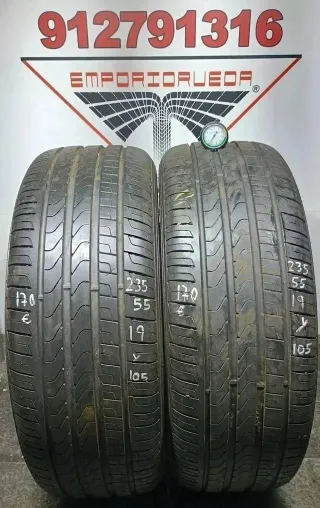235 55 19 Y PIRELLI RUEDA AL 90% VIDA UTIL