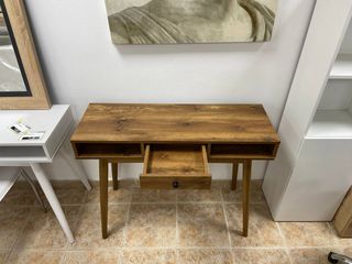 Mesa de Estudio Tipo Madera Oscura Nueva