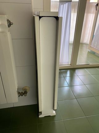 Mesa abatible cocina madera lacada blanco