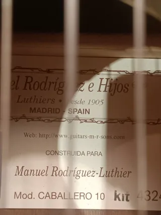 Guitarra Clásica Manuel Rodríguez Caballero 10