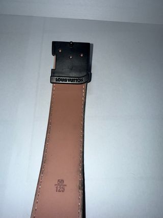 Cintura Louis Vuitton Beige/Nero Damier 125/50