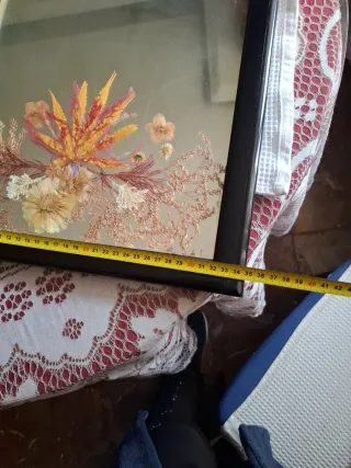 Espejos antiguos con flores secas hechos a mano