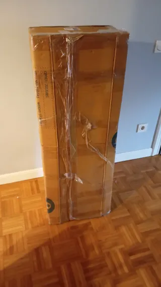 Consola recibidor de madera con 2 cajones.