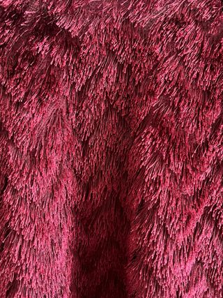 Chaqueta H&M burdeos flecos talla única