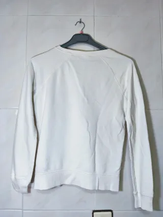 Sudadera Nike Blanca Logo Grande