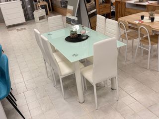 CONJUNTO COMEDOR CON 6 SILLAS - ENVIO A DOMICILIO