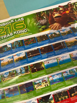 Póster Donkey Kong Country Returns Letras Kong