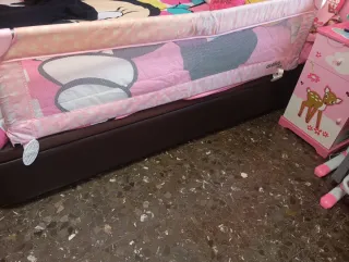 Barandilla Cama Infantil Asalvo Rosa barrera cama