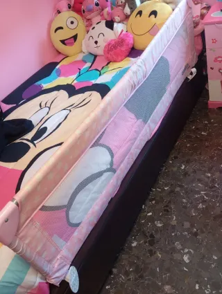 Barandilla Cama Infantil Asalvo Rosa barrera cama