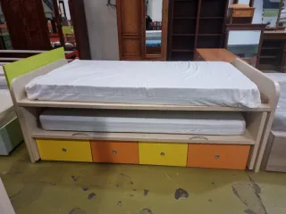 Cama Nido Madera con Cajones