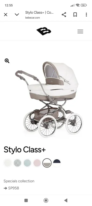Carrito Bebecar Stylo Class+ Silla Paseo