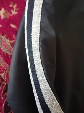 Sudadera Adidas Negra con Rayas Grise brilli...