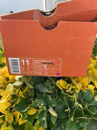 Zapatillas Atletismo Nike Zoom T. 45 con clavos