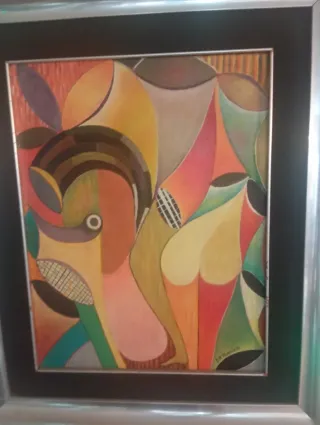 Quadro astratto multicolor