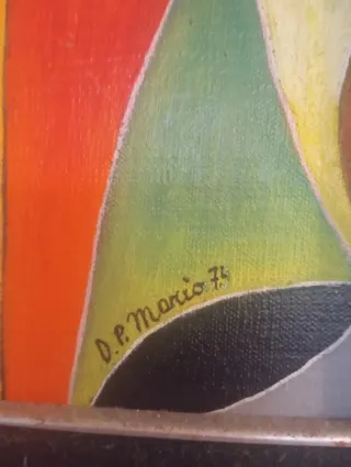 Quadro astratto multicolor