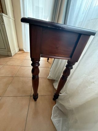 Mesa consola madera 2 cajones