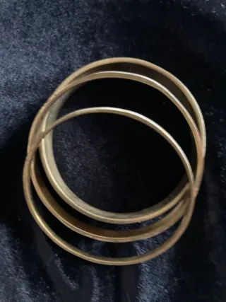 Pulseras Vintage Nácar y Rojo