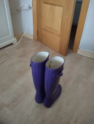 Botas de agua Hunter moradas