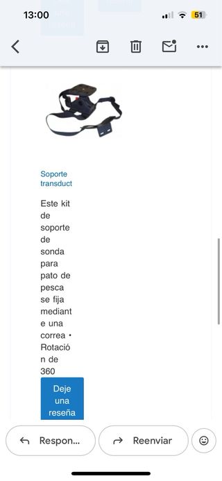 Sonda Garmin + caña + carrete