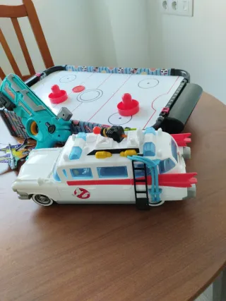 Set de Juguetes: Air Hockey, Coche y Pistola