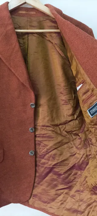 Americana marrón/naranja