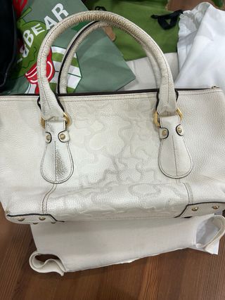 Bolso Tous Blanco y Dorado