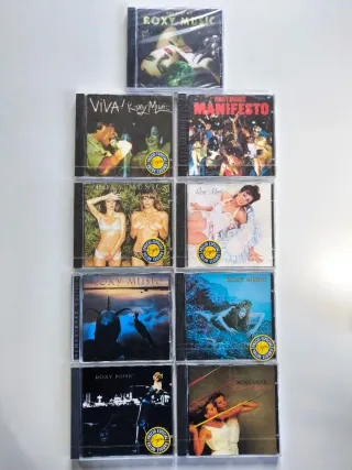 CDs Supertramp, Roxy Music, Bryan Ferry.