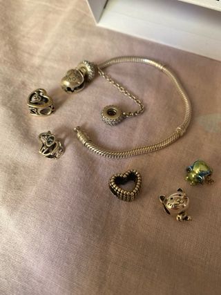 Lote Charms Pandora Originales Plata