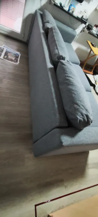 Urge!! Vendo Sofá 4 plazas Ikea gris tela