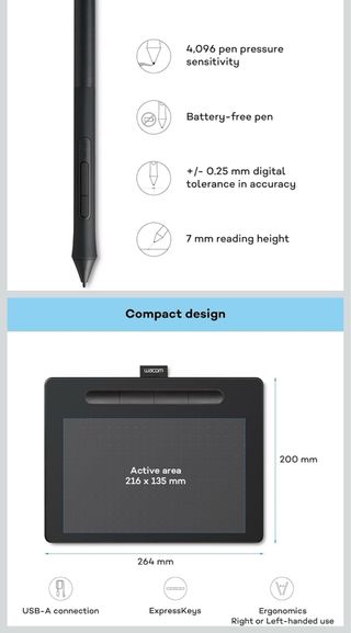 Wacom Intuos Small Tableta Gráfica