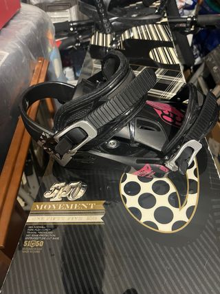 Tabla de Snowboard 150 cm  con Fijaciones