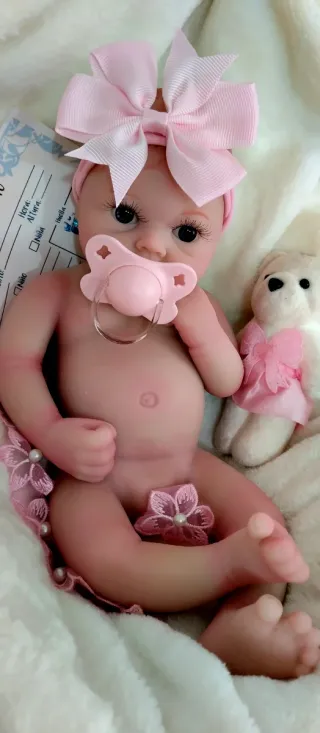 Bebé Reborn Silicona Completa 33.34cm